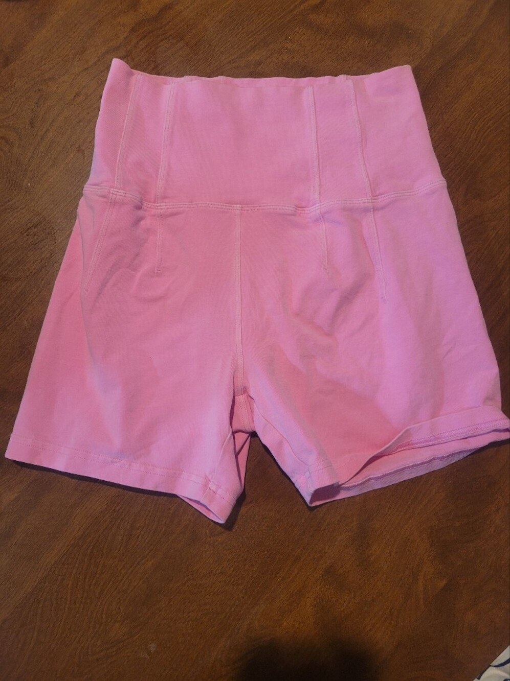 aerie High-Rise Pink Bike Shorts